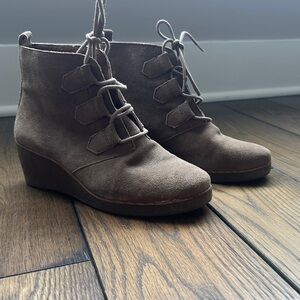 Brown Suede Ankle Boots